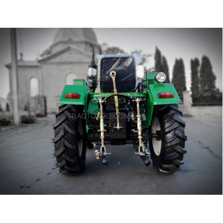 Мототрактор, потужний, надійний мінітрактор БУЛАТ Т-205 + ТРИТОЧКА із двокорпусним плугом та грунтофрезою, зіп, подвійна гідросистема, широкі шини 9.5-16